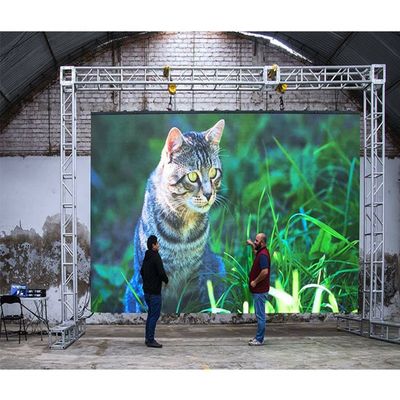ISO alugado exterior da exposição de diodo emissor de luz da propaganda comercial de tela de exposição P4.81 do diodo emissor de luz