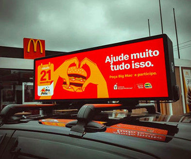 Passo exterior comercial 4.81mm 60W do pixel da tela de exposição do diodo emissor de luz do baixo brilho